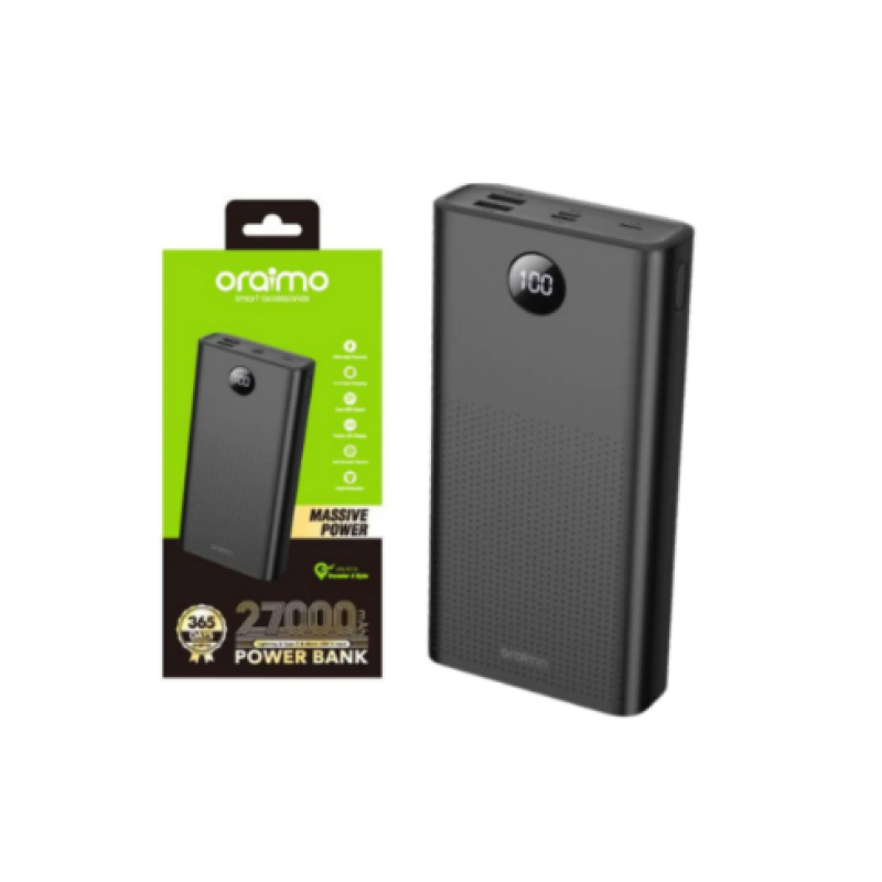 Oraimo Traveler 3 Byte 27000mAh power bank front view